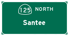Continue north to La Mesa, Santee