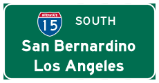 Continue south to San Bernardino