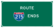 Interstate 215 ends