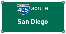 Continue south on I-405 to Irvine and San Diego