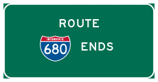 Interstate 680 ends