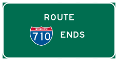 Interstate 710 ends