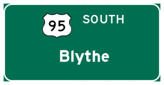 Continue south to Blythe