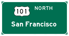 Continue north to San Francisco