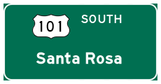 Continue south to Santa Rosa and Sonoma County