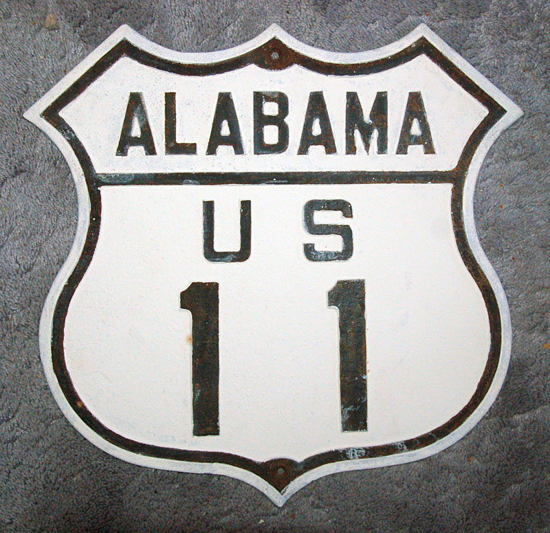 Alabama U.S. Highway 11 sign.