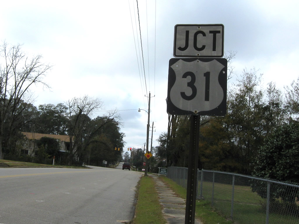 Alabama U.S. Highway 31 sign.