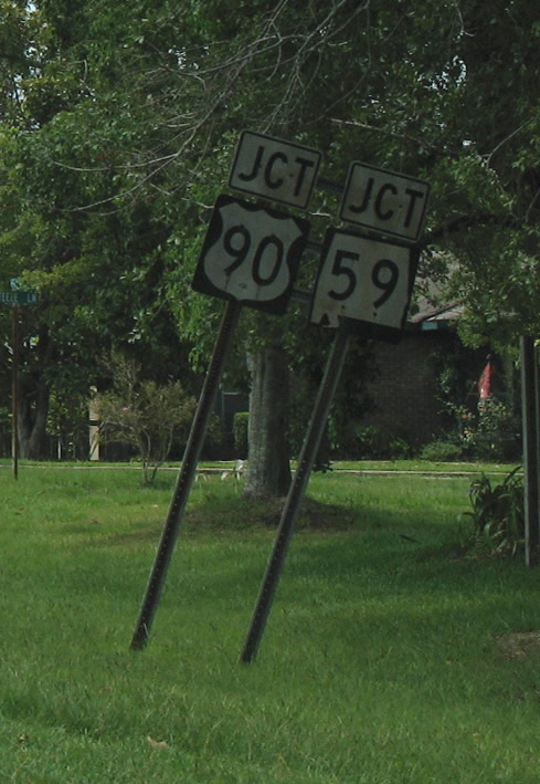 Alabama U.S. Highway 90 sign.