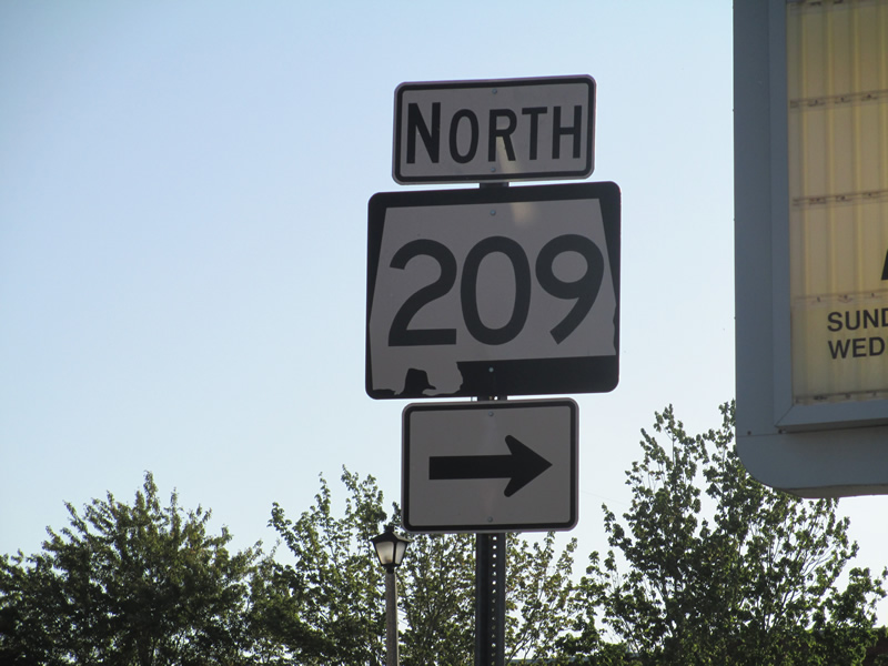 Alabama Valley Street sign.