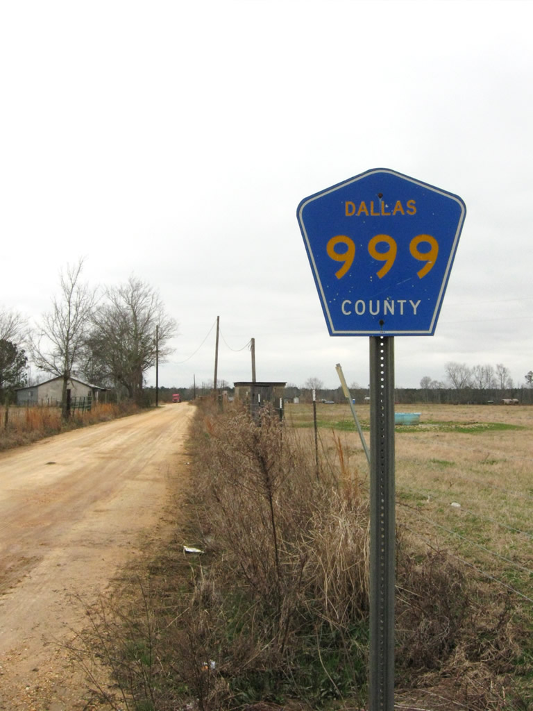 Alabama  999 sign.