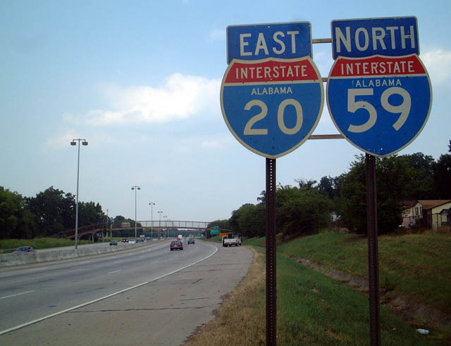 Alabama Interstate 20 sign.