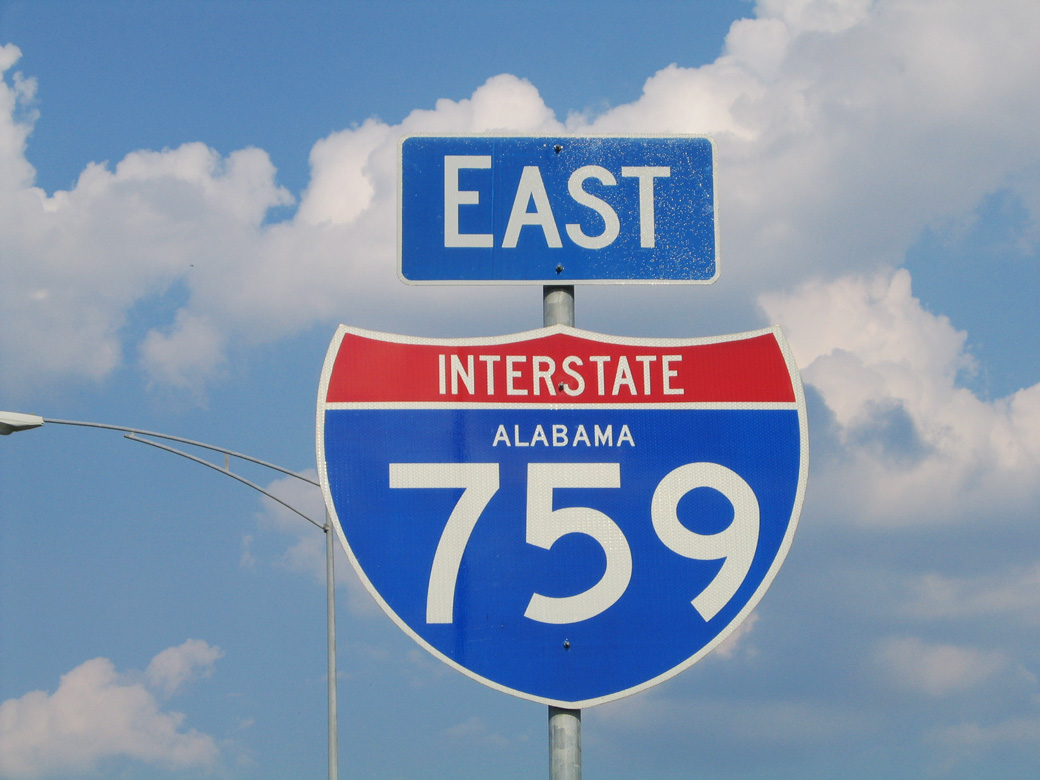 Alabama Interstate 759 sign.