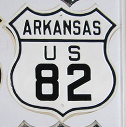 Arkansas U.S. Highway 82 sign.
