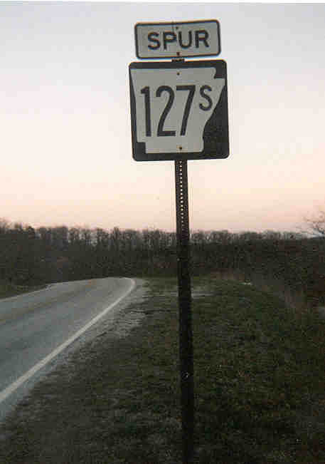 Arkansas state highway 127S sign.