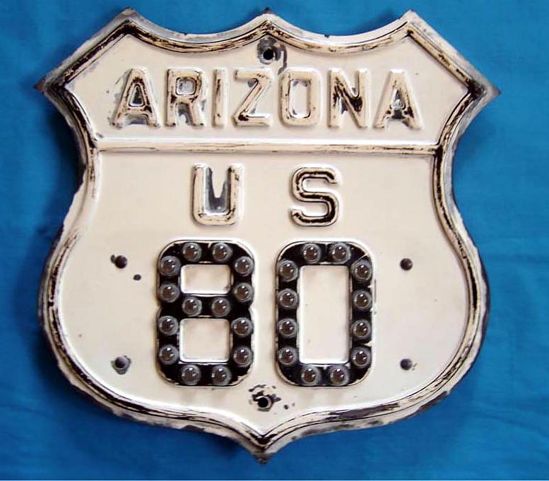 Arizona U.S. Highway 80 sign.