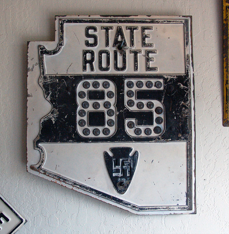Arizona State Highway 85 sign.
