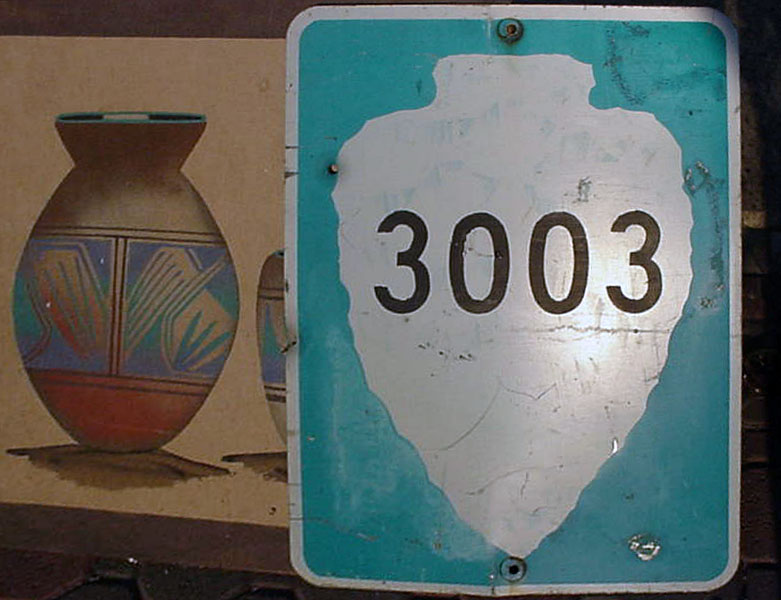 Arizona Indian route 3003 sign.