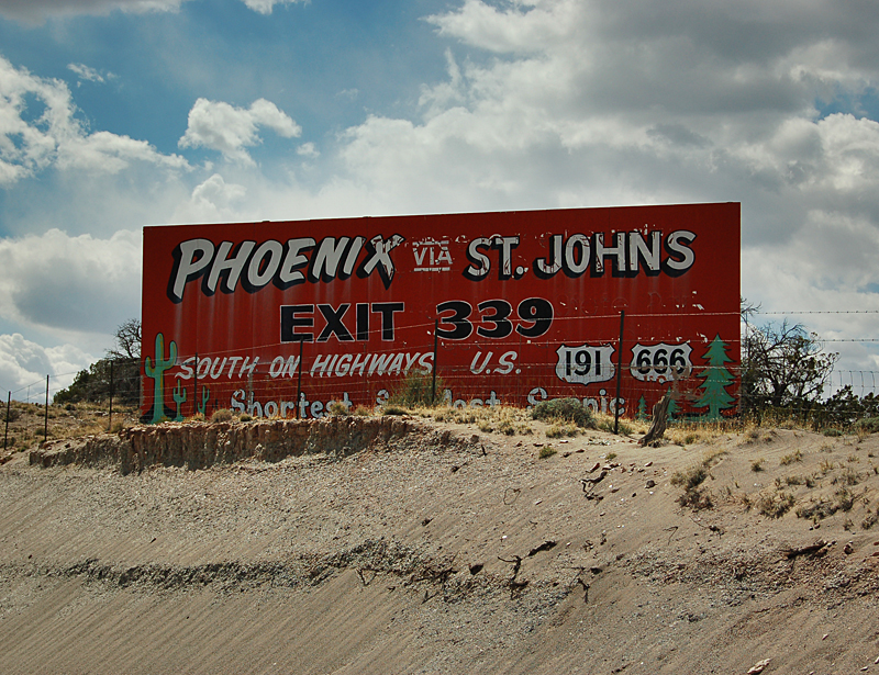 Arizona - U.S. Highway 666 and U.S. Highway 191 sign.