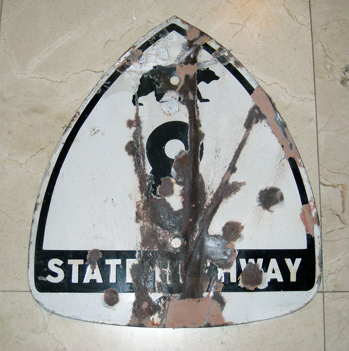 California State Highway 8 sign.
