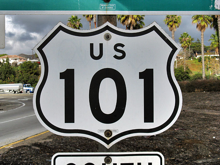 hwy 101 sign