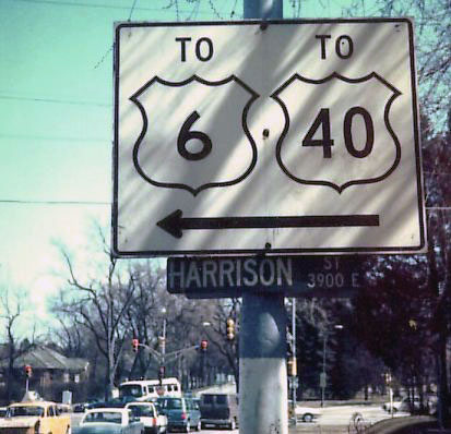 Colorado - U.S. Highway 40 and U.S. Highway 6 sign.