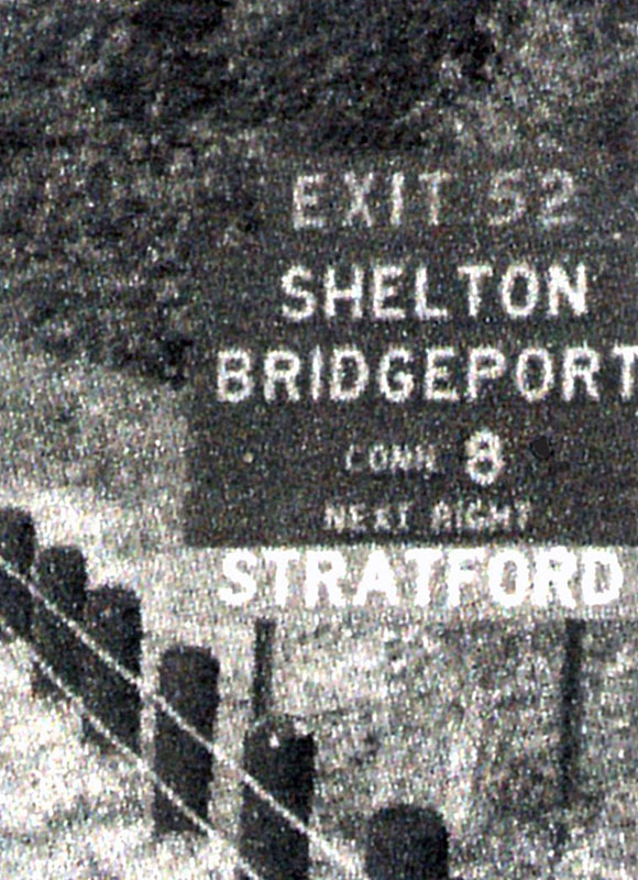 Connecticut State Highway 8 sign.