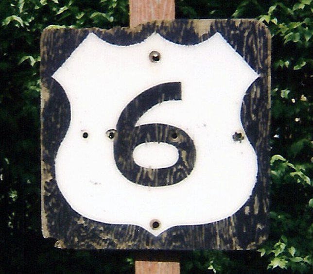 Connecticut U.S. Highway 6 sign.