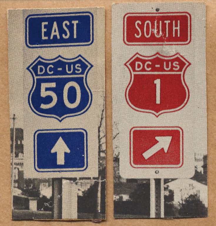 District of Columbia - U.S. Highway 1 and U.S. Highway 50 sign.