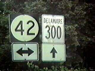 Delaware State Highway 300 sign.