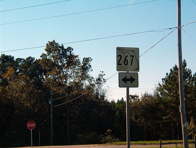 Florida State Highway 267 sign.