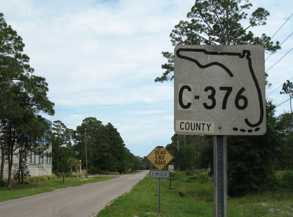 Florida county route 376 sign.