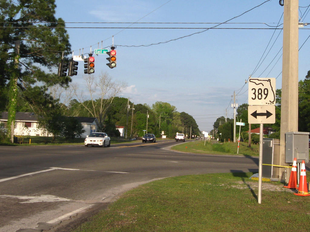 Florida State Highway 389 sign.