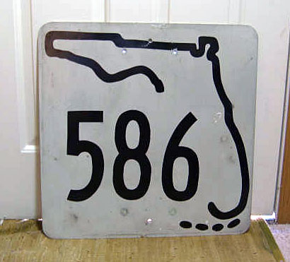 Florida State Highway 586 sign.