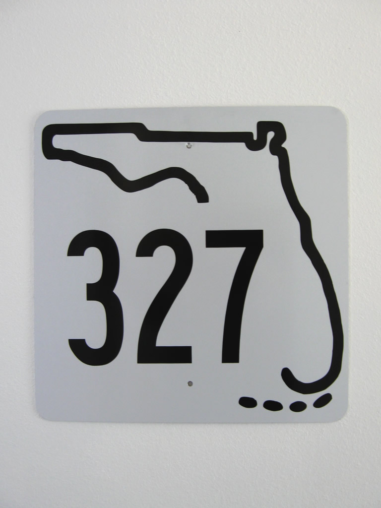 Florida State Highway 327 sign.