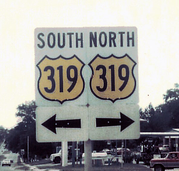 Florida U.S. Highway 319 sign.