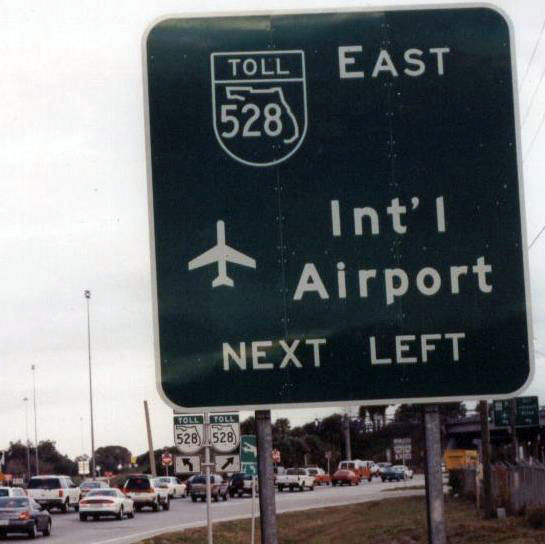 Florida State Highway 528 sign.