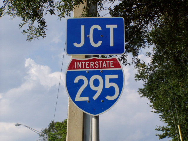 Florida Interstate 295 sign.