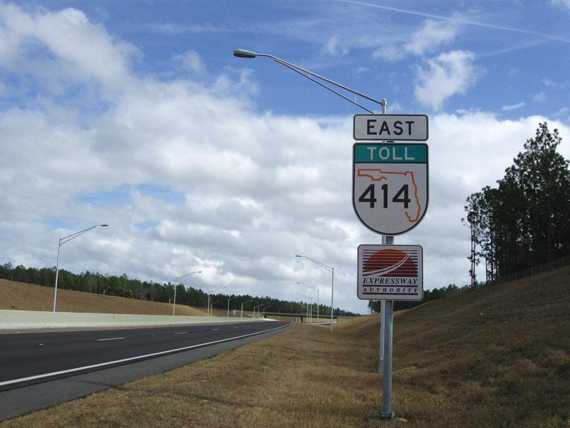 Florida State Highway 414 sign.