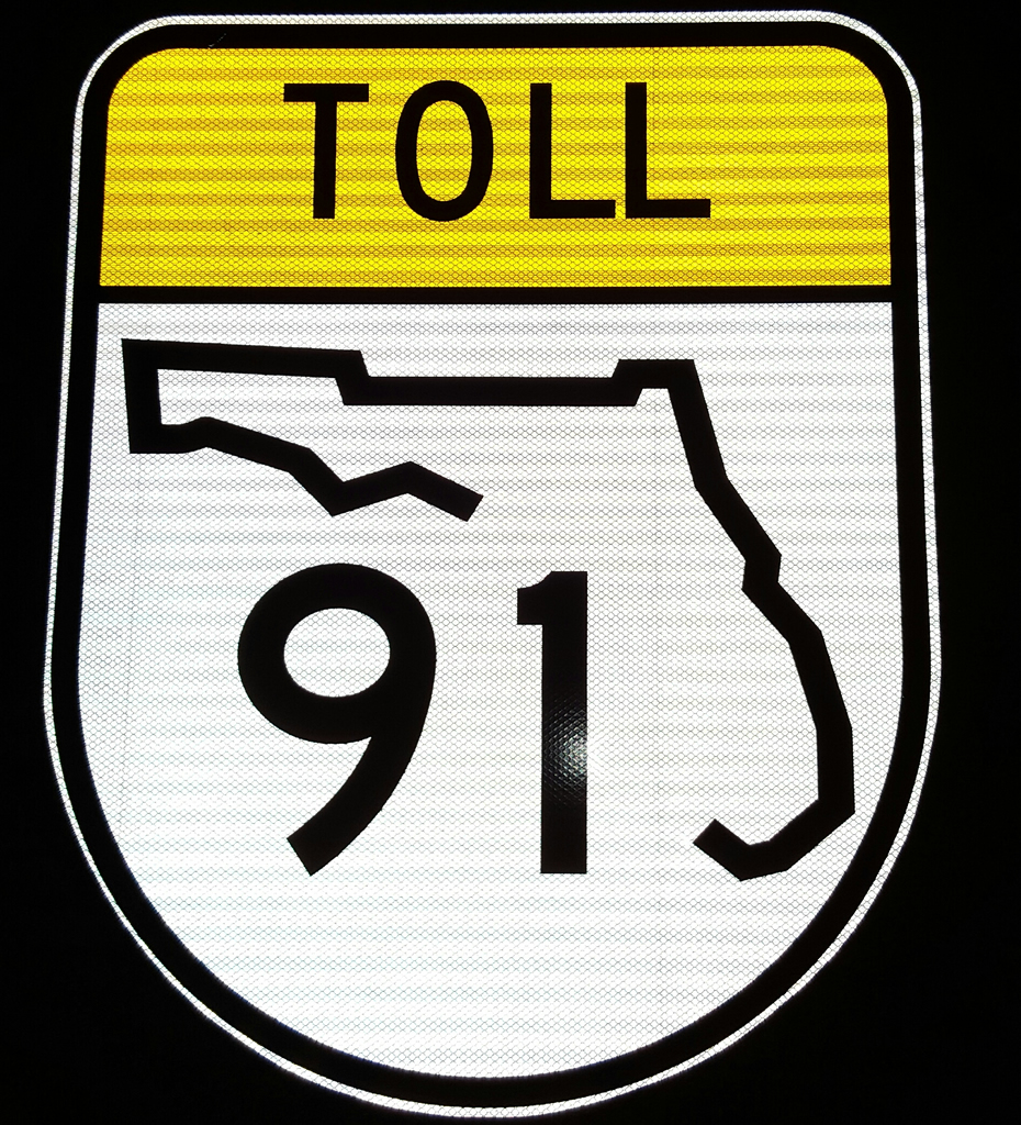 Florida Florida's Turnpike sign.