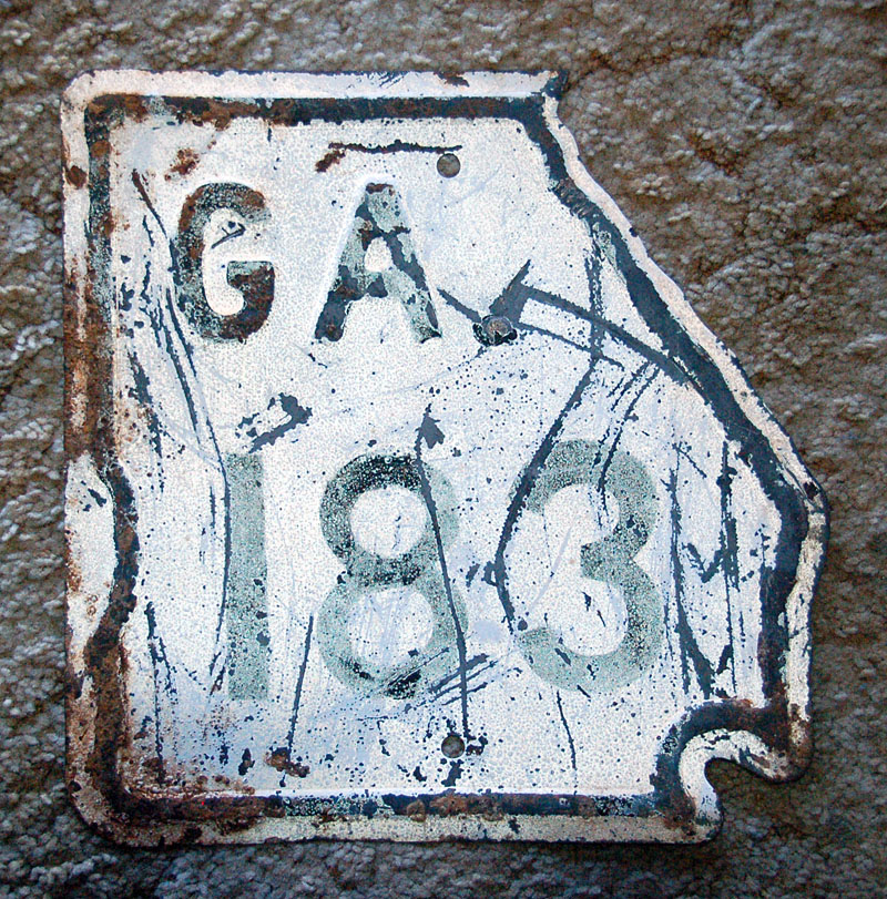 Georgia State Highway 183 sign.