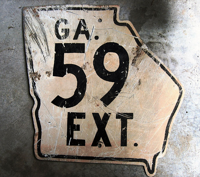 Georgia state highway 59 extension sign.