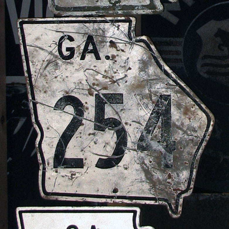 Georgia State Highway 254 sign.