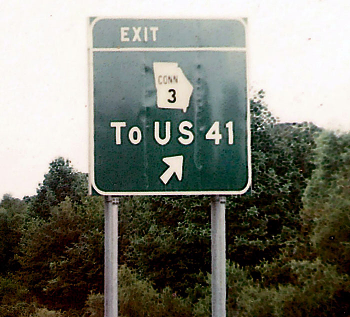 Georgia - U.S. Highway 41 and state highway connector 3 sign.