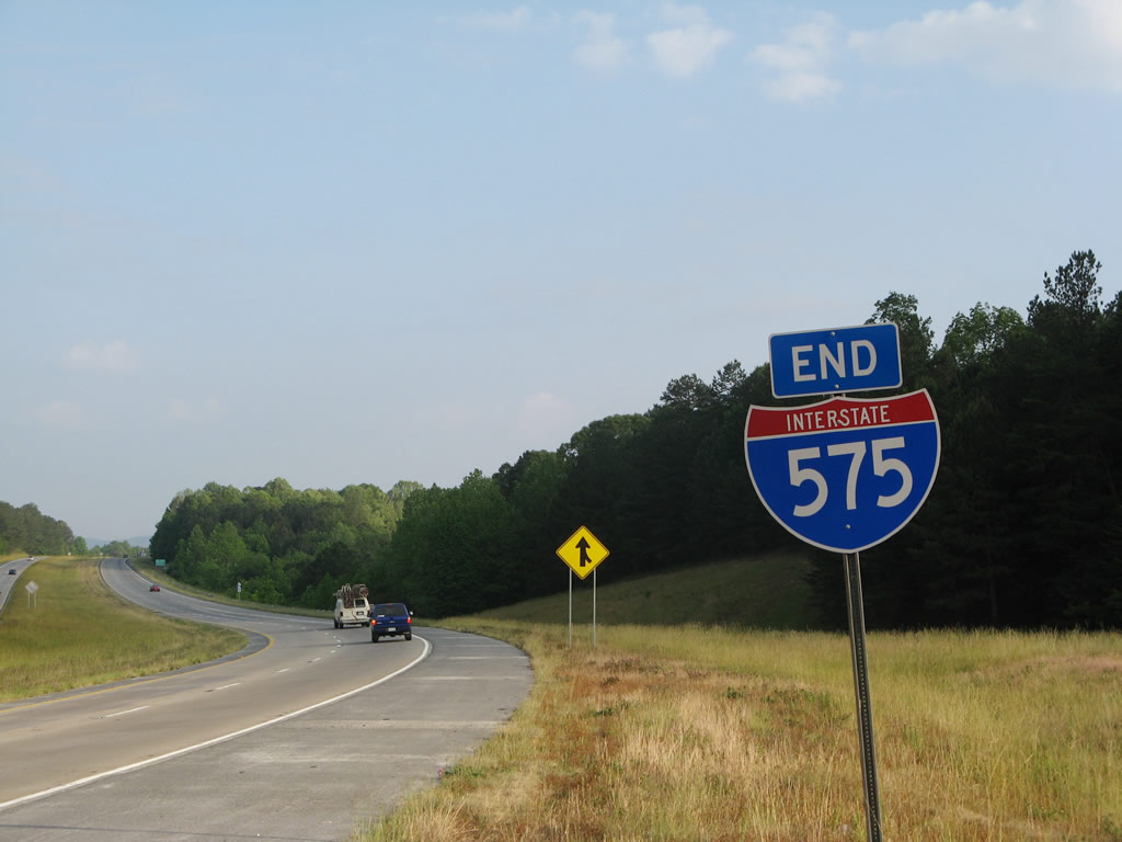 Georgia Interstate 575 sign.