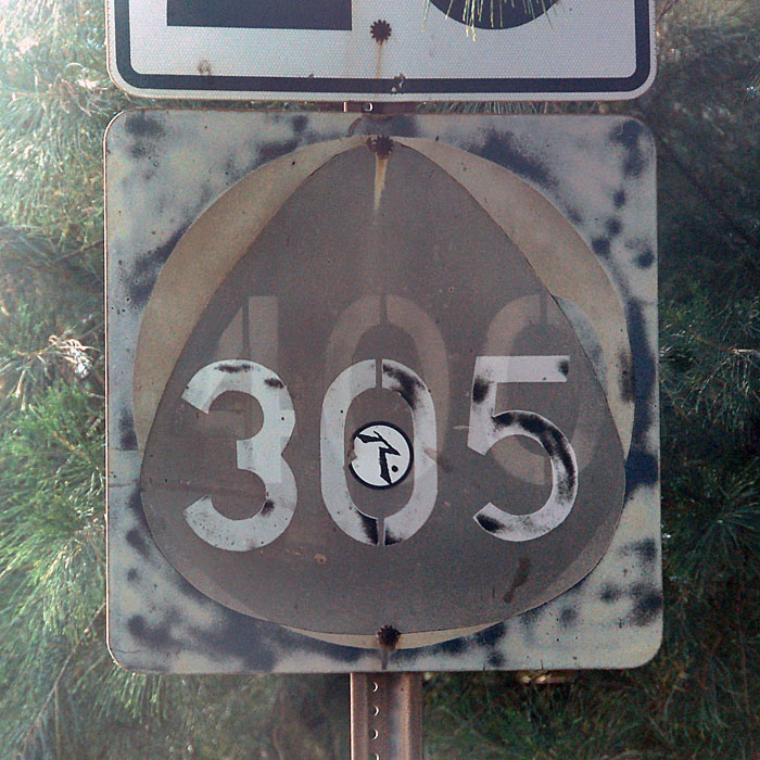 Hawaii State Highway 305 sign.