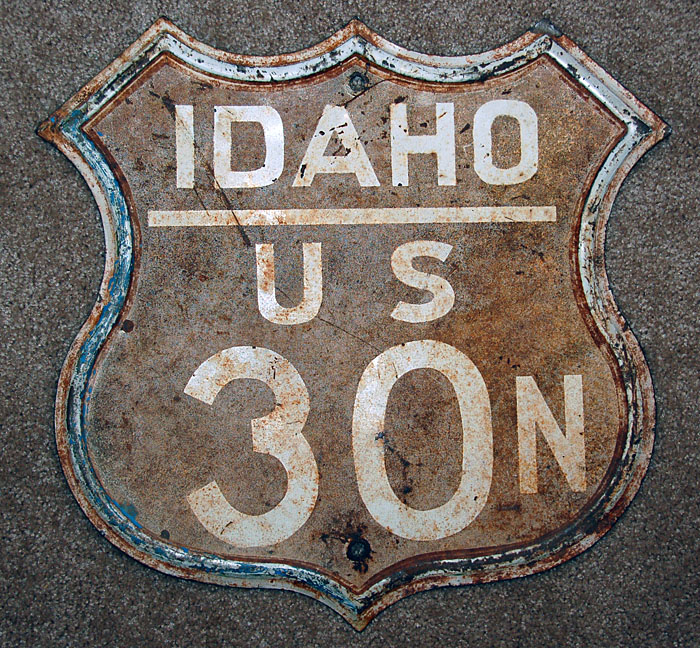 Idaho scenic U. S. highway 30N sign.