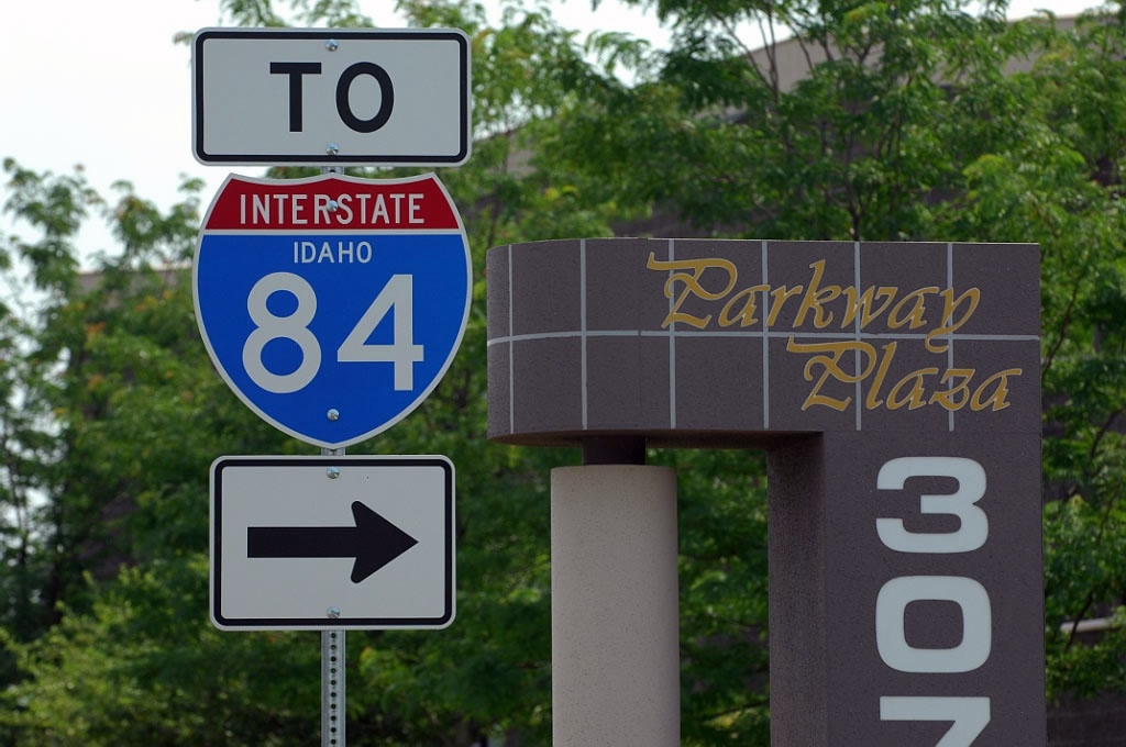 Idaho Interstate 84 sign.