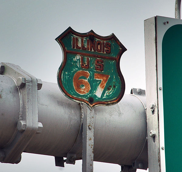 Illinois U.S. Highway 67 sign.