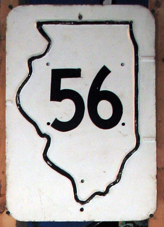 Illinois State Highway 56 sign.