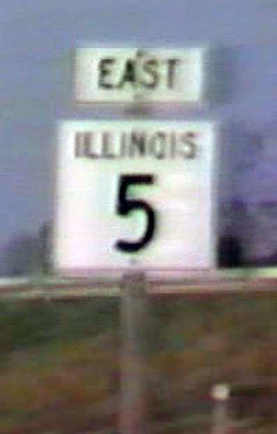 Illinois State Highway 5 sign.
